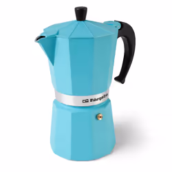 Orbegozo KFV 1245, Cafetière à moka, Bleu, Aluminium, 12 tasses