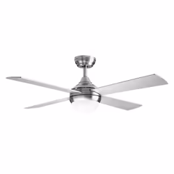 Orbegozo CP 129120, Ventilateur à lame domestique, Argent, Plafond, 120 cm, 390 - 510 mm, Remote