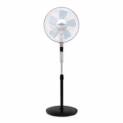 Orbegozo SF 2140, Ventilateur à lame domestique, Noir, Argent, Sol, 40 cm, Remote, 15 h