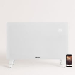 CREATE - Convecteur électrique en verre WiFi Blanc - WARM CRYSTAL 2000W