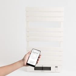 CREATE - Sèche-serviettes électrique avec chauffage et Wifi 500/1500W Blanc - WARM TOWEL PRO