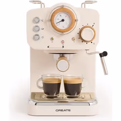 Cafetière Expresso - THERA RETRO - 20 Bars - Réservoir 125L - Compatible Café Moulu et Dosettes ESE
