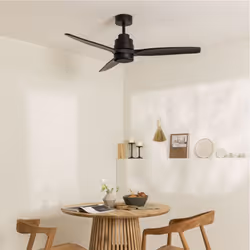 Ventilateur de Plafond - WIND STYLANCE - Ø132 cm - Bois - Silencieux - 6 Vitesses - Télécommande - Blanc