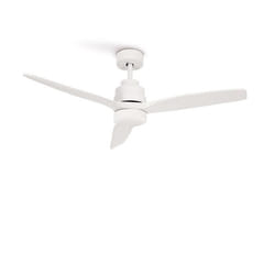 CREATE - Ventilateur de plafond 40W silencieux Ø132 cm Blanc_ Blanc_ Sans lumière_ Télécommande - WIND STYLANCE