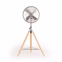 Ventilateur sur pied oscillant 50W - create - AIR TRIPOD RETRO - Design rétro - Moteur 100% en cuivre