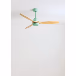CREATE WIND CUP, Ventilateur à lame domestique, Vert, Bois, Plafond, 25 m², 200 tr/min, 132 cm