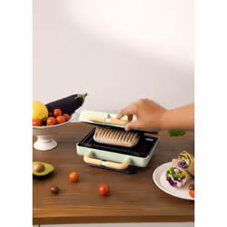 CREATE Stone Studio gaufrier et appareil à croque-monsieur 800 W Vert clair