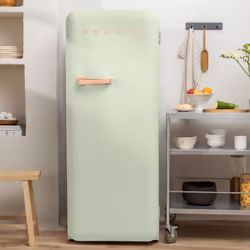 Réfrigérateur rétro - 281L - Vert pastel - Éco-friendly - Compartiments modulables