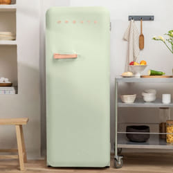 Réfrigérateur rétro - 281L - Vert pastel - Éco-friendly - Compartiments modulables