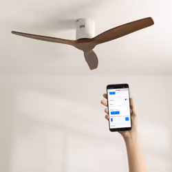 Ventilateur de plafond - CREATE - WIND CALM - 40W - Ø132 cm - 6 vitesses - WiFi et télécommande