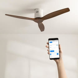 Ventilateur de plafond - CREATE - WIND CALM - 40W - Ø132 cm - 6 vitesses - WiFi et télécommande