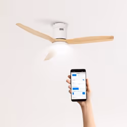 Ventilateur de plafond - CREATE - WIND CALM - 40W - Ø132 cm - Silencieux - WiFi + Télécommande