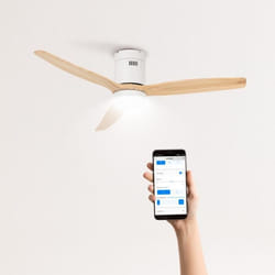Ventilateur de plafond - CREATE - WIND CALM - 40W - Ø132 cm - Silencieux - WiFi + Télécommande