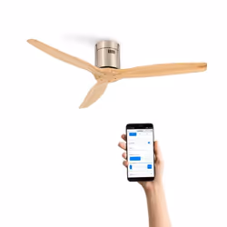 Ventilateur de plafond - CREATE - WIND CALM - 40W - Ø132 cm - Silencieux - WiFi + télécommande
