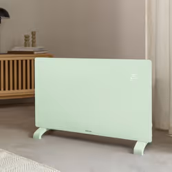 Convecteur électrique en verre WiFi - WARM CRYSTAL 2000W - Programmable - IP24 - Vert