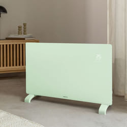Convecteur électrique en verre WiFi - WARM CRYSTAL 2000W - Programmable - IP24 - Vert