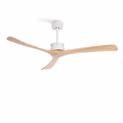 Ventilateur de plafond - CREATE - WIND LARGE - 40W - Ø152 cm - Bois naturel - Télécommande
