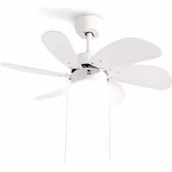 CREATE - Ventilateur de Plafond 53W Silencieux Ø86 cm Blanc_ Blanc_ Avec lumière_ Télécommande - WINDLIGHT EASY