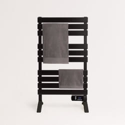 CREATE - Sèche-serviettes électrique au sol ou mural 500W Noir - WARM TOWEL