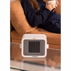 CREATE - Chauffage en céramique 1500W Blanc cassé - WARM BOX