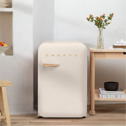Réfrigérateur rétro - 107L - Esthétique années 50 - ECO Friendly - Compartimenté
