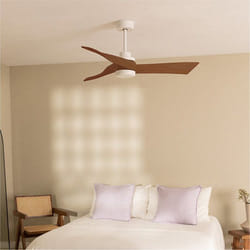 Ventilateur de Plafond - WIND CURVE - 40W - Ø132 cm - Bois Naturel - Silencieux - Personnalisable - CREATE