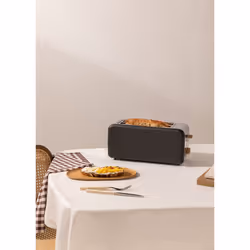 CREATE Toast Retro, 2 part(s), Noir, Acrylonitrile-Butadiène-Styrène (ABS), Acier, Boutons, Niveau, Rotatif, 1500 W, 220/240  ...