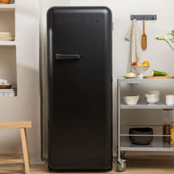 Réfrigérateur rétro -Capacité 281L - Noir  - Éco-responsable