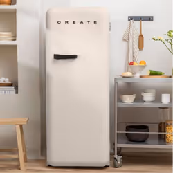 Réfrigérateur rétro - 281L - Style années 50 - Éco-responsable - Classe D