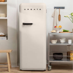 Réfrigérateur rétro - 281L - Style années 50 - Éco-responsable - Classe D