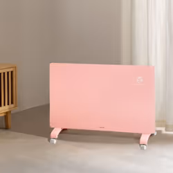 Convecteur électrique en verre WiFi - WARM CRYSTAL 2000W - Programmable - IP24 - Rose