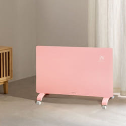 Convecteur électrique en verre WiFi - WARM CRYSTAL 2000W - Programmable - IP24 - Rose