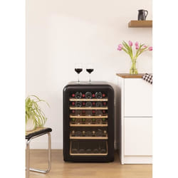 CREATE - Cave à vin électrique 45 bouteilles Noir mat - WINECOOLER RETRO XL