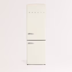 CREATE - Rfrigrateur combin de style rtro 330L Blanc cass - FRIDGE STYLANCE