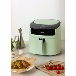 CREATE Fryer Air Pro Large Unique 6,2 L Autonome 1800 W Friteuse d’air chaud Noir, Vert clair