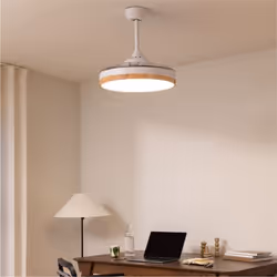 Ventilateur de Plafond - WIND CLEAR - CREATE -Silencieux - Lames Rétractables - LED 36W - Ø108cm - 6 Vitesses