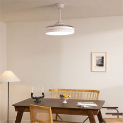 Ventilateur de Plafond - WIND CLEAR - Silencieux - Lames Rétractables - LED 36W - Ø108cm - 6 Vitesses
