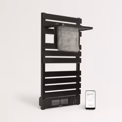 CREATE - Sèche-serviettes électrique avec chauffage et Wifi 500/1500W Noir - WARM TOWEL PRO