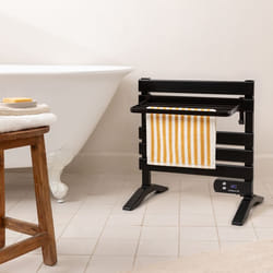 Porte-serviettes électrique - Warm Towel Mini - 150W - Aluminium - Noir - IP24