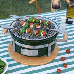 Barbecue Kamado Hibachi - Grill et Plancha - Céramique - Compact et Sécurisé - Température Contrôlée