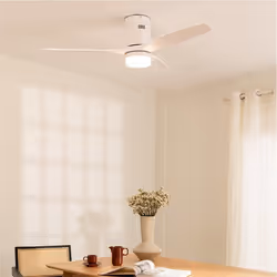 Ventilateur de plafond - WIND CALM - Ø132 cm - Silencieux - 40W - Fonction été-hiver - 6 vitesses