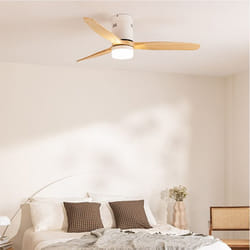 Ventilateur de Plafond - WIND CALM - 40W - Silencieux - Ø132 cm - Bois - 6 Vitesses