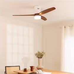 Ventilateur de plafond - WIND CALM - Silencieux 40W - Ø132 cm  - Option LED et Wi-Fi