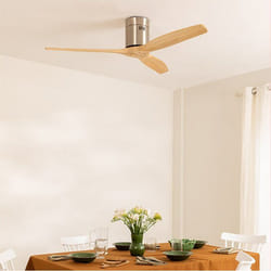 Ventilateur de plafond - WIND CALM - Silencieux 40W - Ø132 cm - Bois - Option LED et Wi-Fi