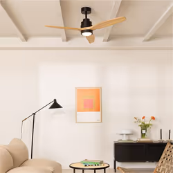 Ventilateur de plafond - WIND STYLANCE - 40W - Ø132 cm - Bois - Silencieux - Télécommande