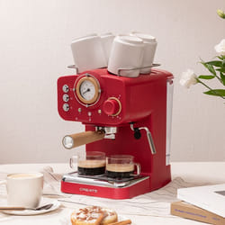 Cafetière Expresso - Thera Retro - 20 Bars - Réservoir 1.25L - Compatible Café Moulu et Dosettes ESE
