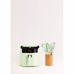 Friteuse à Air Chaud - AIR FRYER PRO - 6.2L - Écran Tactile - 8 Programmes - 1800W + Set dustensiles de cuisine.