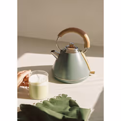 CREATE Retro, 1 L, 1200 W, Vert, Acrylonitrile-Butadiène-Styrène (ABS), Acier, Indicateur de niveau d'eau, Filtrage