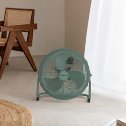 Ventilateur de sol industriel - AIR FLOOR RETRO - 12/16 - Moteur cuivre - 3 vitesses - Silencieux - bleu canard