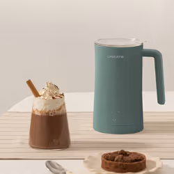 Mousseur à Lait et Chauffe-Lait - Studio - 580ml - 4 Programmes - Vert - Sécurité Triple